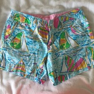 Lilly Pulitzer sailboat chino shorts